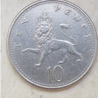 Монета 10 Английски Пени 1992г. / 1992 10 Pence UK Coin, снимка 3 - Нумизматика и бонистика - 15120139