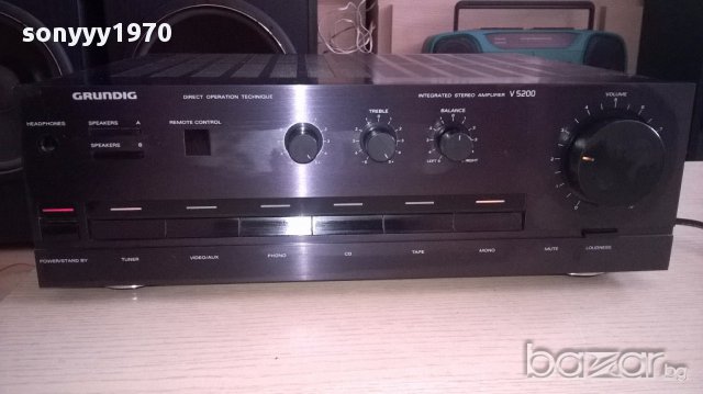 поръчан-grundig v5200 amplifier-made in germany-внос швеицария, снимка 4 - Ресийвъри, усилватели, смесителни пултове - 14209308