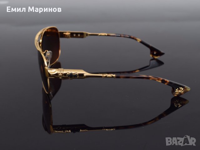 Слънчеви очила Chrome Hearts Buek Gold, снимка 2 - Слънчеви и диоптрични очила - 24791368