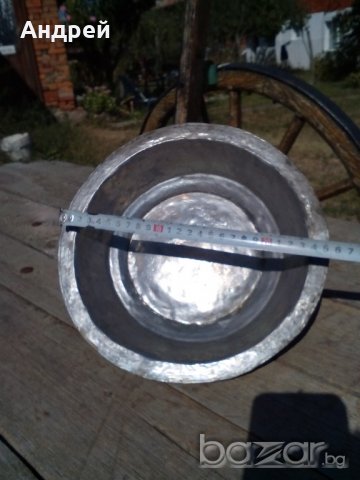 Бакърена,медна паница,чиния, снимка 3 - Антикварни и старинни предмети - 19333158