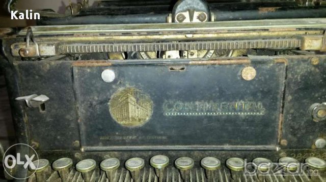 Уникално запазена пишеща машина на Кирилица Continental , снимка 3 - Копирни услуги - 11917082