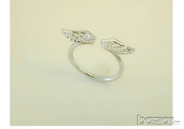 Малко пръстенче "Ангелски криле"/А-42/ В наличност два цвята, снимка 4 - Пръстени - 11298219
