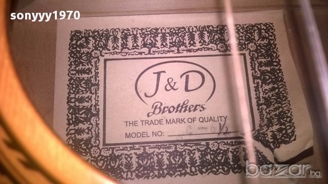 J&d brothers-маркова китара 85х30х9.5см-внос швеицария, снимка 9 - Китари - 16842981