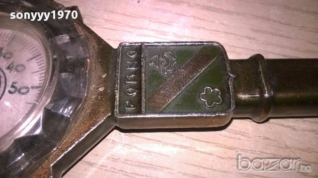 Руски-ретро термометър-метален 22х10см, снимка 6 - Антикварни и старинни предмети - 17776552