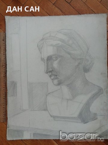 картон рисуван от двете страни Етюди хора, снимка 5 - Картини - 20112448