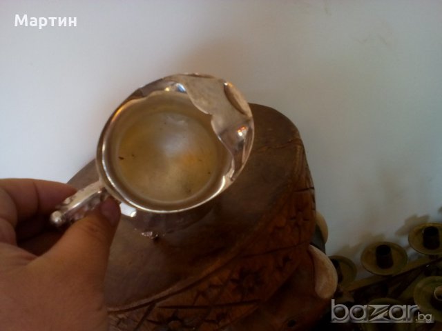 1939г. Посребрена масивна  - Кана - 1 бр. ( 777929) , снимка 2 - Сервизи - 18307123