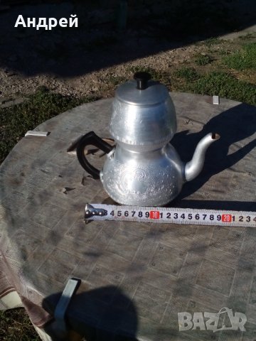 Стар алуминиев чайник #2, снимка 5 - Антикварни и старинни предмети - 22697370