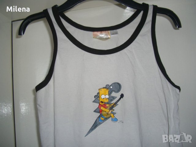 Английски потник The Simpsons до 152 см., снимка 2 - Детски тениски и потници - 21651932