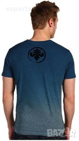Мъжка тениска Affliction Employ Seek & Destroy Blue синя S Small, снимка 4 - Тениски - 25978703