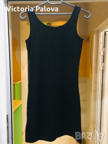 Черен памучен потник S, снимка 5 - Потници - 25144227