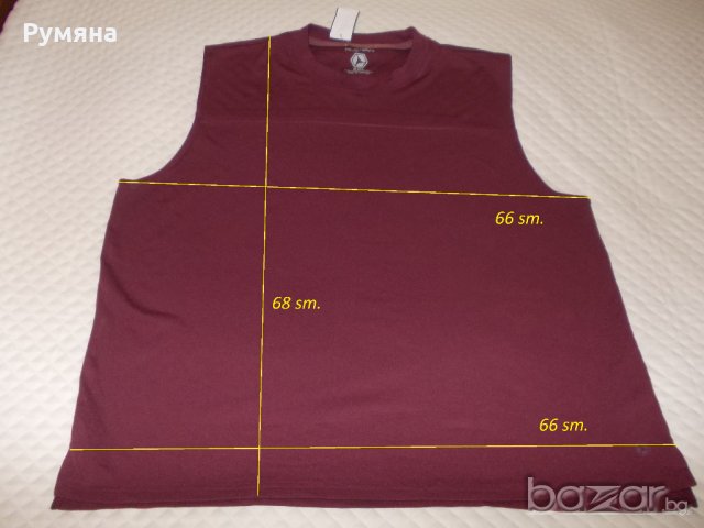 Кафяв мъжки потник 2XL, снимка 4 - Тениски - 18553640