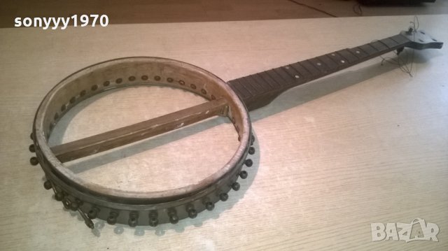 банджо-тежко масивно-за ремонт-88х33х6см-внос англия, снимка 1 - Струнни инструменти - 25910714