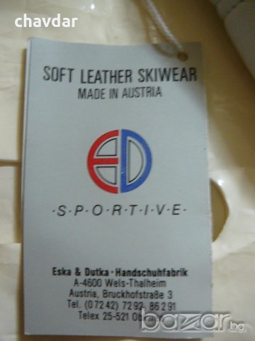 Оригинални нови кожени зимни ръкавици Eеska , снимка 5 - Зимни спортове - 19661806