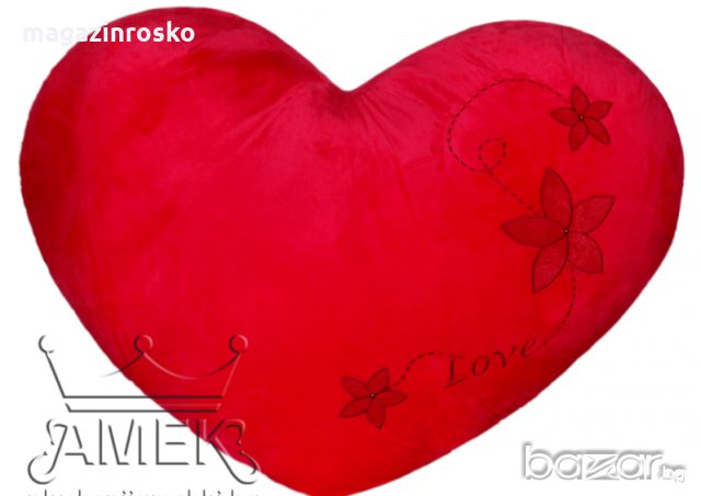 Огромно плюшено сърце , снимка 4 - Плюшени играчки - 20664797