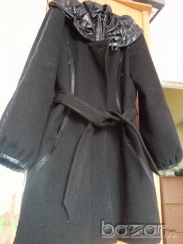 Дамско бутиково палто черно, снимка 5 - Палта, манта - 16019891