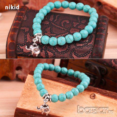 дамска гривна със слонче за късмет или сърце И ДРУГИ , снимка 2 - Гривни - 15715721