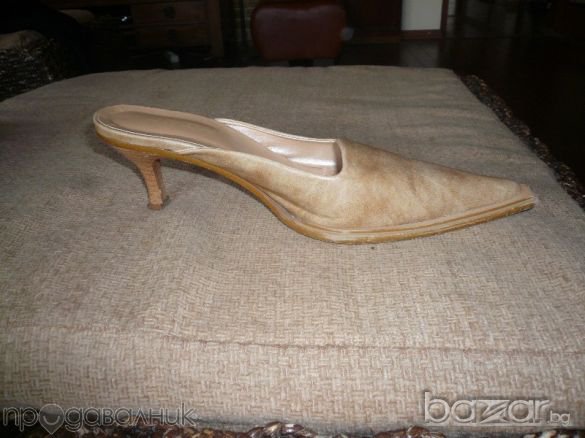 обувки Дамски обувки-чехли от еко кожа, снимка 4 - Чехли - 7439682