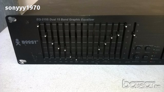 Boost eq-215s dual 15 band equalizer-профи-внос швеицария, снимка 6 - Ресийвъри, усилватели, смесителни пултове - 18127724