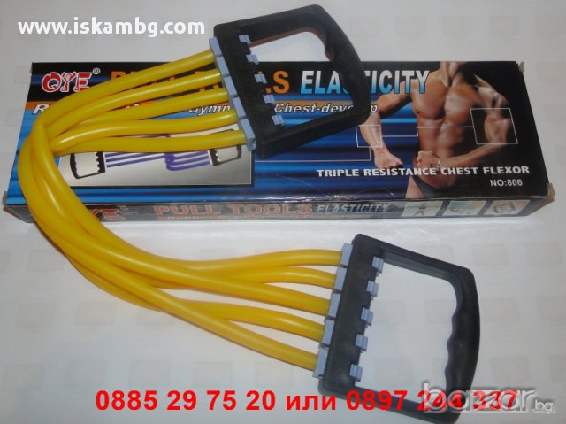 Ластици за тренировка - Експандер, снимка 4 - Фитнес уреди - 12560340