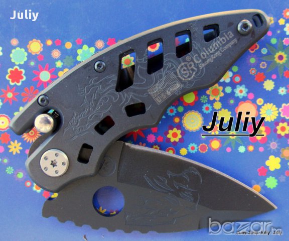 Малко сгъваемо ножче с оригинален дизайн и механизъм - SR217 / SR218, снимка 4 - Ножове - 14123906