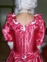 Бална рокля във викториански стил в розово и бяло, снимка 7
