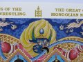  Блок марка Шампиони по борба-1998,Монголия, снимка 3