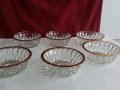 ретро кристални купички с златен кант, снимка 9