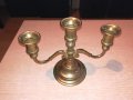 старинен свещник-антика-24х18х11см-внос швеицария, снимка 12