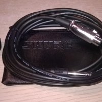 shure-кожен калъф+кабел с жак/букса+стоика за профи микрофон, снимка 6 - Микрофони - 20309878