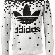 ADIDAS JEREMY SCOTT PIXEL Унисекс (Мъжки / Дамски ) Пуловер size S, снимка 2 - Пуловери - 7610240