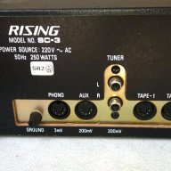 rising sc-3 stereo amplifier-made in japan-250watts-внос швеицария, снимка 8 - Ресийвъри, усилватели, смесителни пултове - 18166664