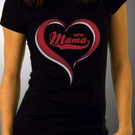 ЗА НАЙ-ДОБРАТА МАЙКА! Тениски СУПЕР МАМА / SUPER MAMA! Поръчай с твоя Идея!, снимка 3 - Тениски - 13661849