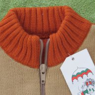 Машинно плетена жилетка за момче с цип, размер 98, нова , снимка 2 - Детски пуловери и жилетки - 17139014