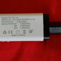 Универсалено зарядно 8 W USB Quick charge 3.0 5V 3A, снимка 2 - Оригинални зарядни - 26006902