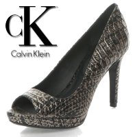 ПРОМО 🍊 CALVIN KLEIN № 37-38-39 🍊 Дамски кожени сандали в черно сребристо нови с кутия, снимка 4 - Дамски елегантни обувки - 21972391