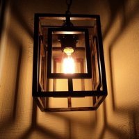 Висяща декоративна дървена лампа, снимка 4 - Полилеи - 21772308