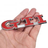Емблема GTI метална червена заден капак, снимка 4 - Аксесоари и консумативи - 21744195