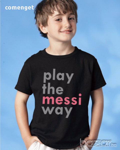 Уникални ДЕТСКИ тениски на MESSI BARCELONA! Поръчай модел с Твоя идея!, снимка 1