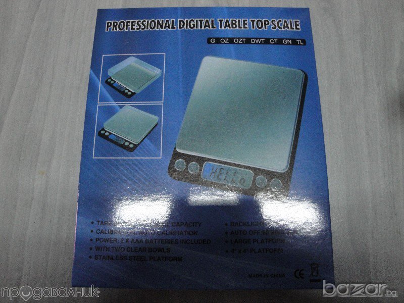 Прецизна бижутерска електронна везна/кантар 500 г.,професионална- висока точност до 0.01 г., снимка 1