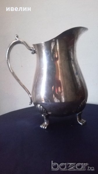 посребрена викторианска кана, снимка 1