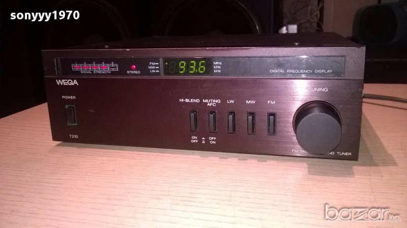 Wega t210-stereo tuner-w.germany-внос швеицария, снимка 1