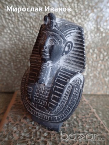 сива мраморна статуетка на Египетска богиня от Асуан, Египет , снимка 4 - Статуетки - 21123553