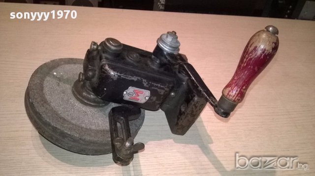 METABO-антика-Metabo-germany-ретро шмиргел-ръчен-20/20см, снимка 11 - Антикварни и старинни предмети - 15451751