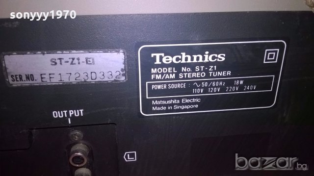 ПОРЪЧАН-technics st-z1 stereo tuner-внос швеицария, снимка 15 - Ресийвъри, усилватели, смесителни пултове - 19185117