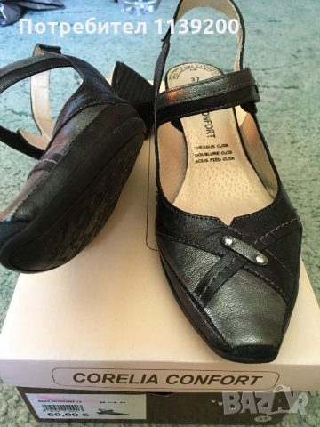 Corelia Confort 37 нови френски обувки с кутия естествена кожа удобни, снимка 8 - Дамски ежедневни обувки - 20865927