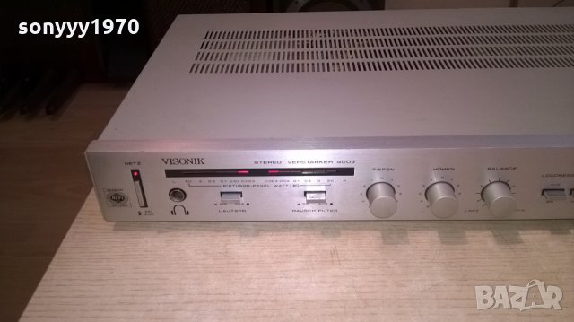 visonik 4003 stereo amplifier with led idicatоrs-внос швеицария, снимка 6 - Ресийвъри, усилватели, смесителни пултове - 22349899