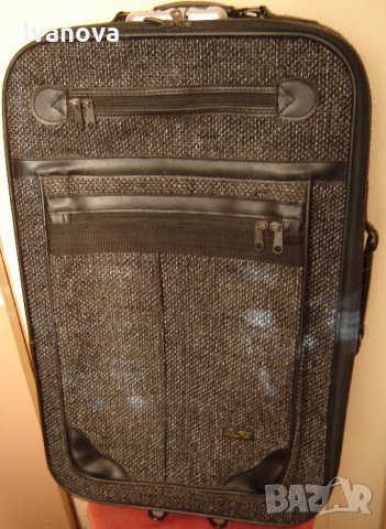 Голям италиански куфар – Ренцо Мети в сиво, снимка 1 - Други стоки за дома - 21940176