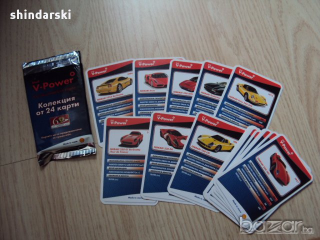 Колекция от карти с коли Ферари, снимка 1 - Други ценни предмети - 10691414