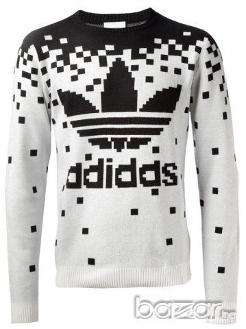 ADIDAS JEREMY SCOTT PIXEL Унисекс (Мъжки / Дамски ) Пуловер size S, снимка 2 - Пуловери - 7610240