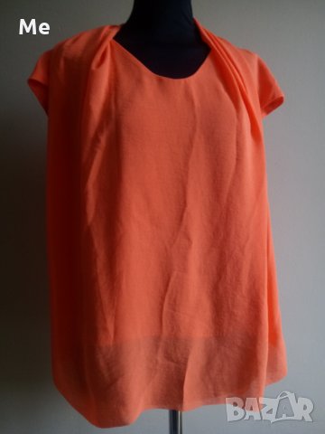 COS дамска блуза оранжева размер 36 С, снимка 1 - Тениски - 25318216